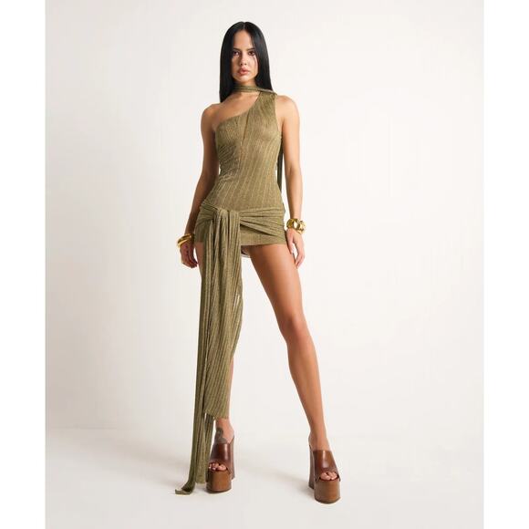 Naked Wolfe Womens 10 Tulip Tan Platform Wedge Mules Brown Leather Studded 70s - Picture 2 of 16